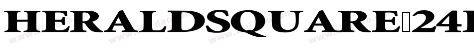 Heraldsquare-24DW字体转换