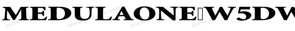 MedulaOne-w5Dw字体转换