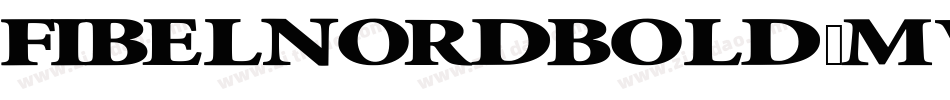 FibelNordBold-MWDw字体转换