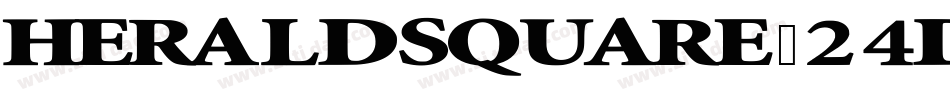 Heraldsquare-24DW字体转换