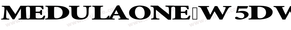 MedulaOne-w5Dw字体转换