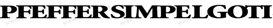 PfeffersimpelgotischBold-z1Dw字体转换