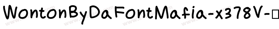 WontonByDaFontMafia-x378V字体转换