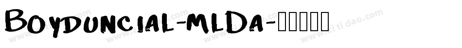 Boyduncial-mlDa字体转换