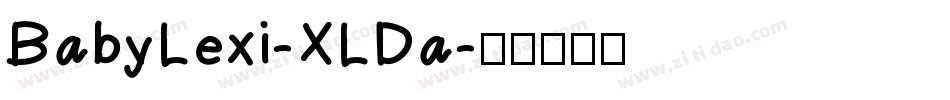 BabyLexi-XLDa字体转换