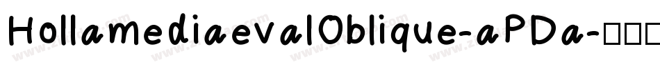 HollamediaevalOblique-aPDa字体转换
