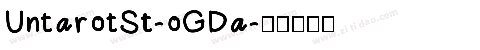 UntarotSt-oGDa字体转换
