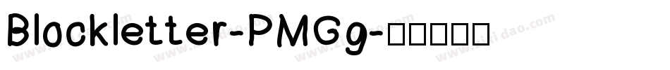 Blockletter-PMGg字体转换