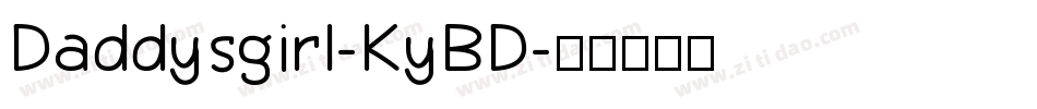 Daddysgirl-KyBD字体转换