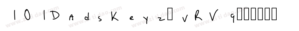 101DadsKeyz-vRV9字体转换
