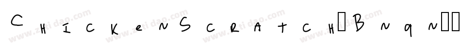 ChickenScratch-Bnqn字体转换