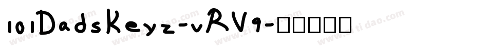 101DadsKeyz-vRV9字体转换