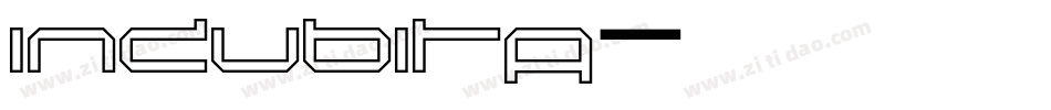 INDUBITA字体转换
