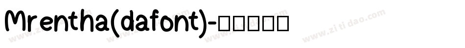 Mrentha(dafont)字体转换