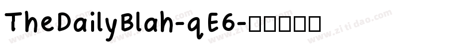 TheDailyBlah-qE6字体转换