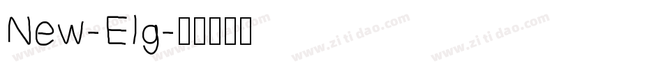 New-Elg字体转换
