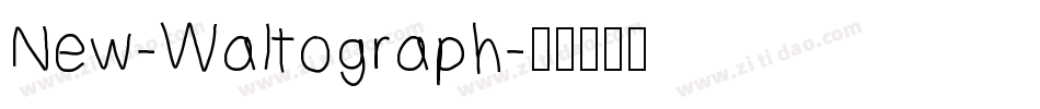 New-Waltograph字体转换