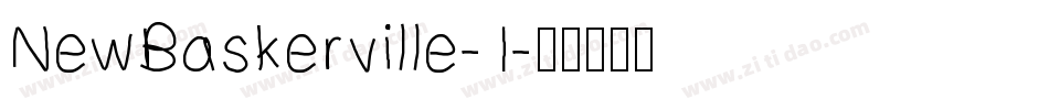 NewBaskerville-1字体转换