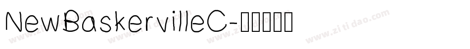 NewBaskervilleC字体转换