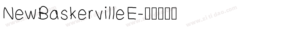 NewBaskervilleE字体转换