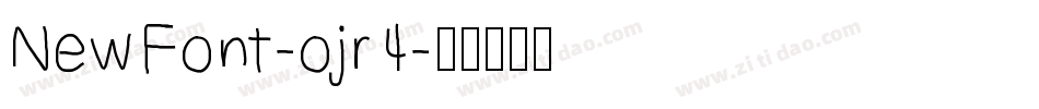 NewFont-ojr4字体转换