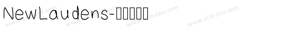 NewLaudens字体转换
