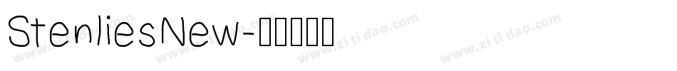 StenliesNew字体转换