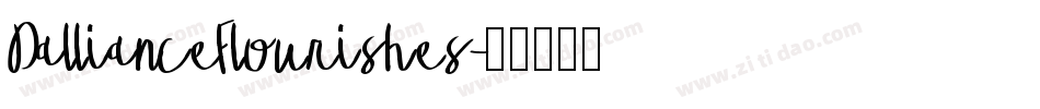 DallianceFlourishes字体转换