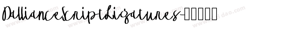 DallianceScriptLigatures字体转换