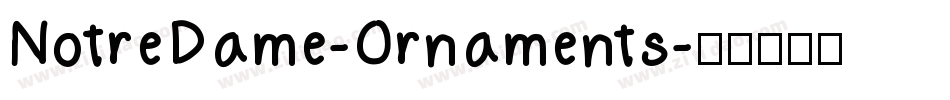 NotreDame-Ornaments字体转换