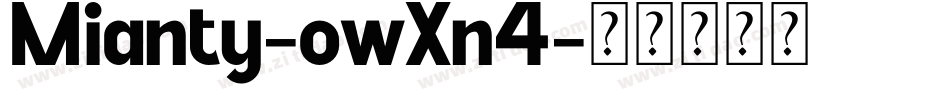 Mianty-owXn4字体转换