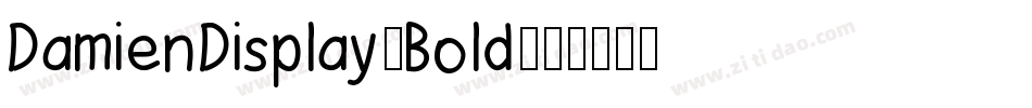 DamienDisplay-Bold字体转换