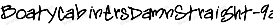 BoatycabinersDamnStraight-9aD5字体转换