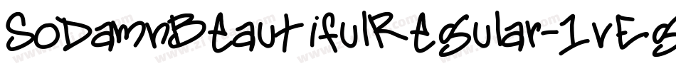 SoDamnBeautifulRegular-1vEg字体转换