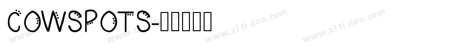 COWSPOTS字体转换
