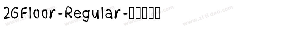 26Floor-Regular字体转换