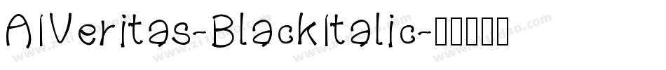 AIVeritas-BlackItalic字体转换