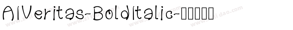 AIVeritas-BoldItalic字体转换