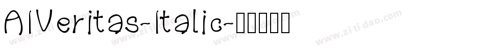 AIVeritas-Italic字体转换
