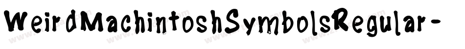 WeirdMachintoshSymbolsRegular-VB3B字体转换