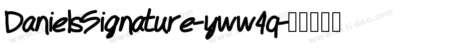 DanielsSignature-yww4q字体转换
