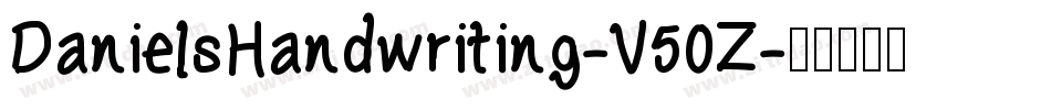 DanielsHandwriting-V50Z字体转换
