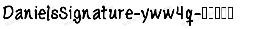 DanielsSignature-yww4q字体转换