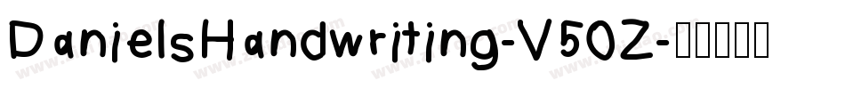 DanielsHandwriting-V50Z字体转换