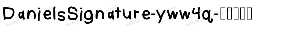 DanielsSignature-yww4q字体转换