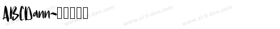 ABCDann字体转换