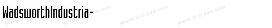 WadsworthIndustria字体转换