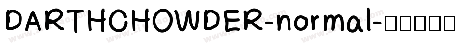 DARTHCHOWDER-normal字体转换