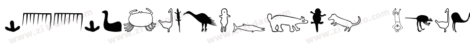 P22Petroglyphs-African字体转换