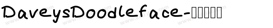 DaveysDoodleface字体转换
